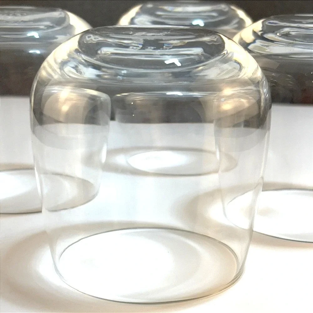 Alessi for Delta Air Lines Stemless Wine Glasses Set of 4 Clear Barware Modern